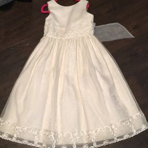 Cinderella flower girl dress size 7 with beading